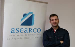 David París, presidente de Asearco, en la nueva sede de Rivas