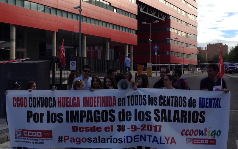 1.500 trabajadores de iDental e iFactory, llamados a la huelga por impago de nóminas