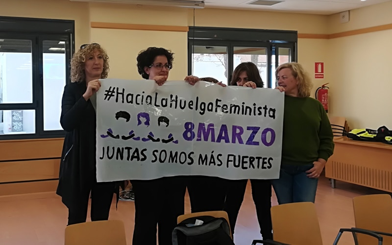 Apoyo a la huelga feminista en el Pleno de Rivas Vaciamadrid