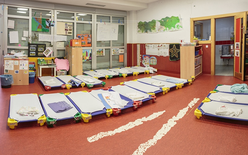 Aula de la escuela infantil de Hipatia (foto: Fernando Galán)
