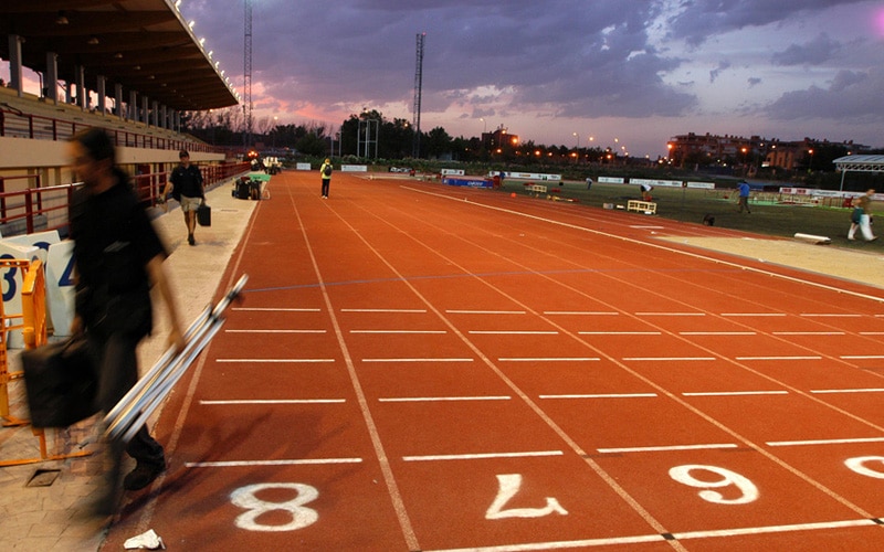 Pista de atletismo renovada del Cerro del Telégrafo
