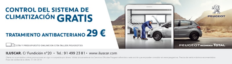 Campaña de climatización Peugeot Iluscar Rivas Peugeot