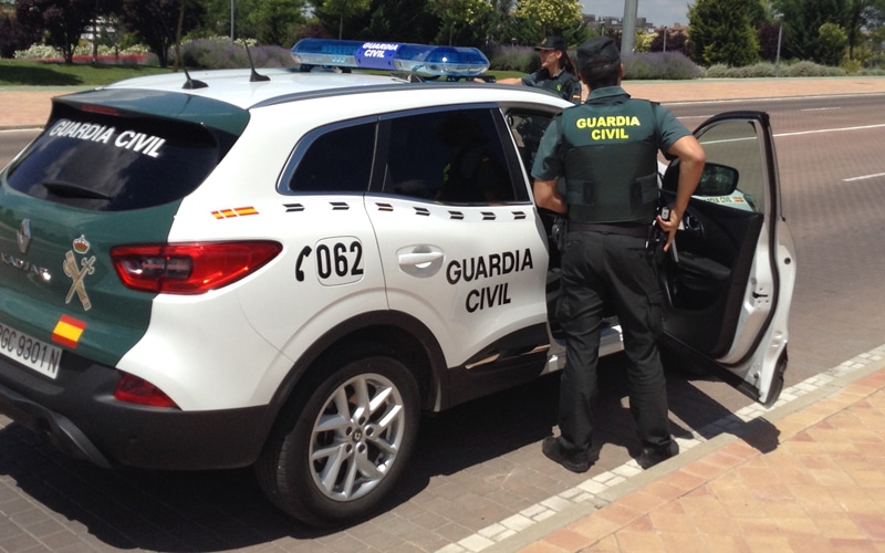 Coche patrulla de la Guardia Civil (Fuente: Diario de Rivas)