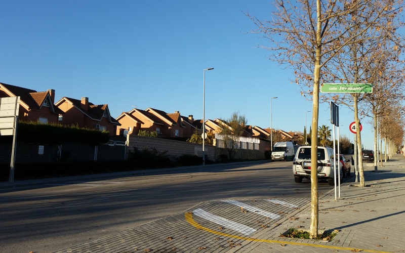 Calle de Jovellanos, en Rivas Vaciamadrid