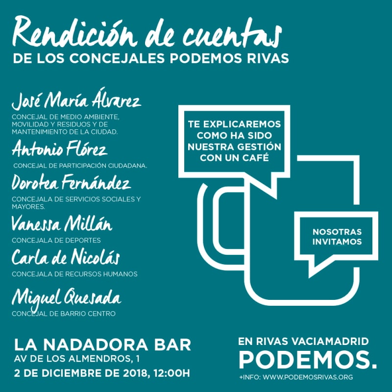 Rendición de cuentas de los concejales de Podemos
