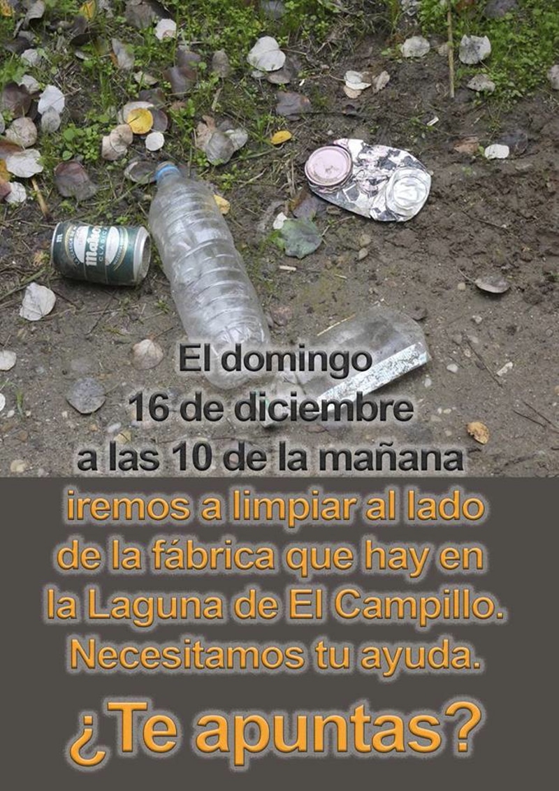 Este domingo, 'quedada' ciudadana para limpiar el entorno de la Laguna ...