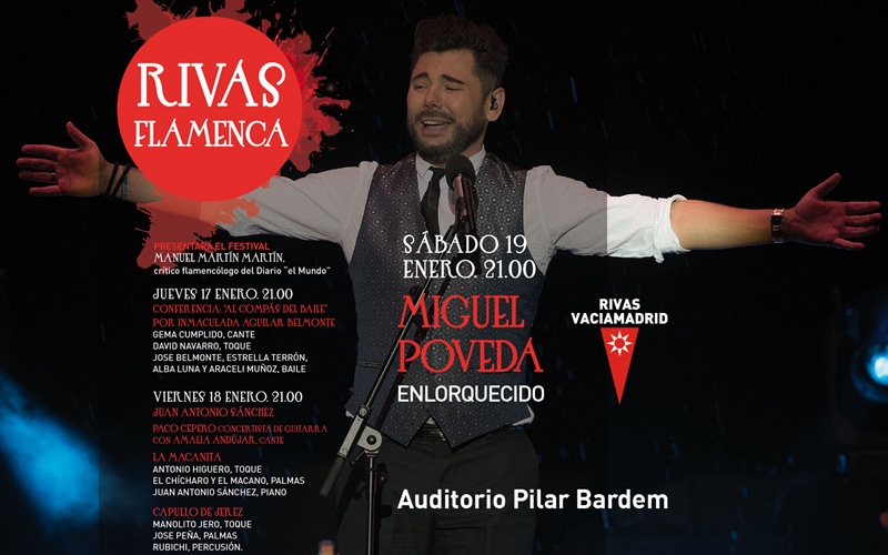 Miguel Poveda regresa al festival Rivas Flamenca, que arranca este jueves con todas las entradas agotadas