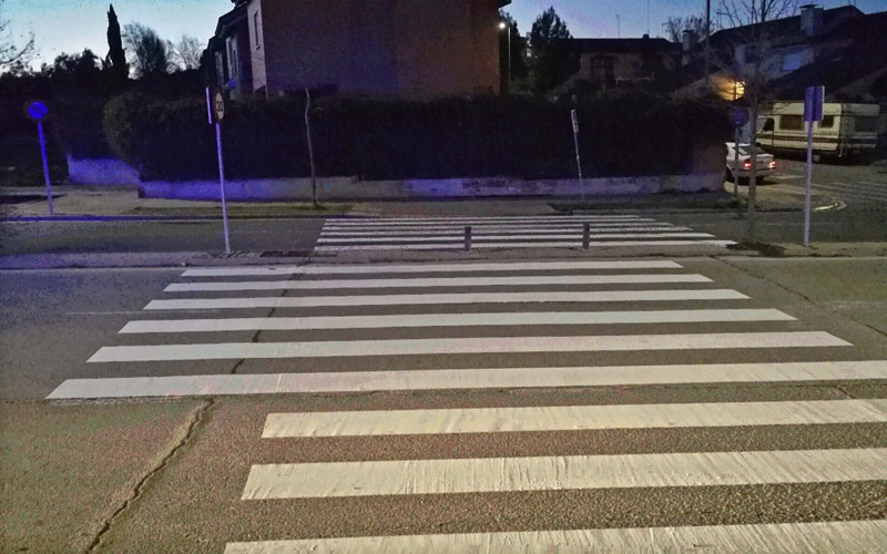 Rivas recurre a los pasos de peatones asimétricos para prevenir atropellos