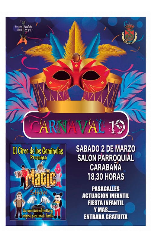 Cartel Carabaña Carnaval 2019