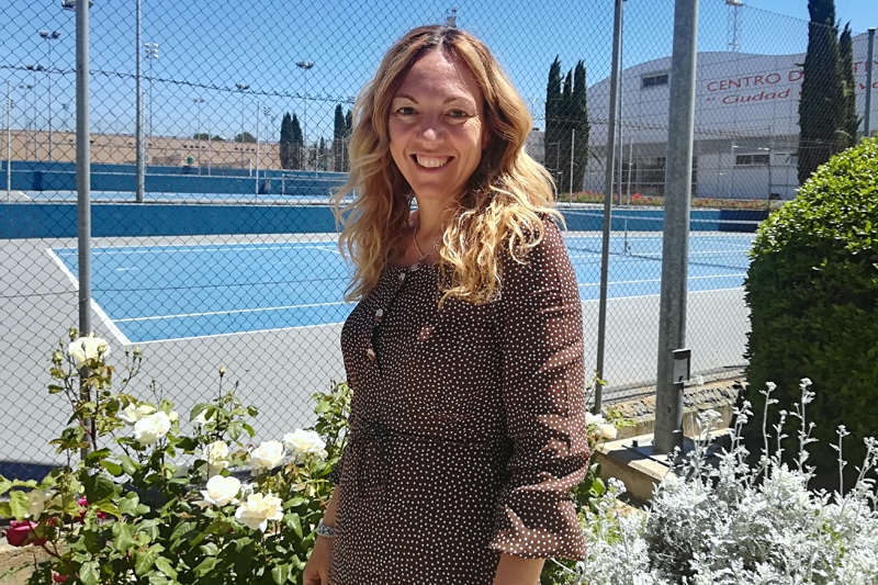 Vanessa Millán, en el polideportivo Cerro del Telégrafo de Rivas Vaciamadrid