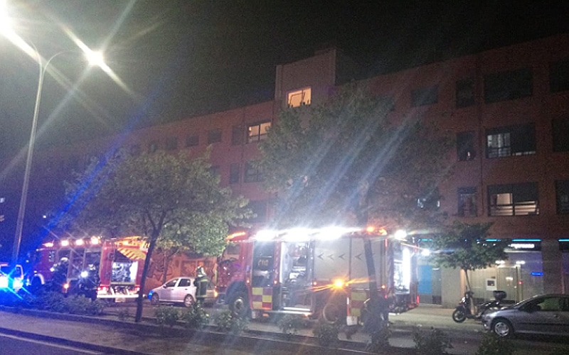 Incendio sin heridos en un piso de la avenida de Levante en Rivas
