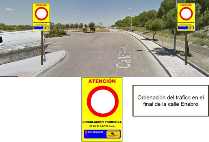 El Ayuntamiento de Rivas prohibirá circular de noche en el aparcamiento de la calle Enebro para acabar con los botellones