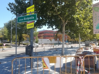Obras junto al centro de infancia Rayuela