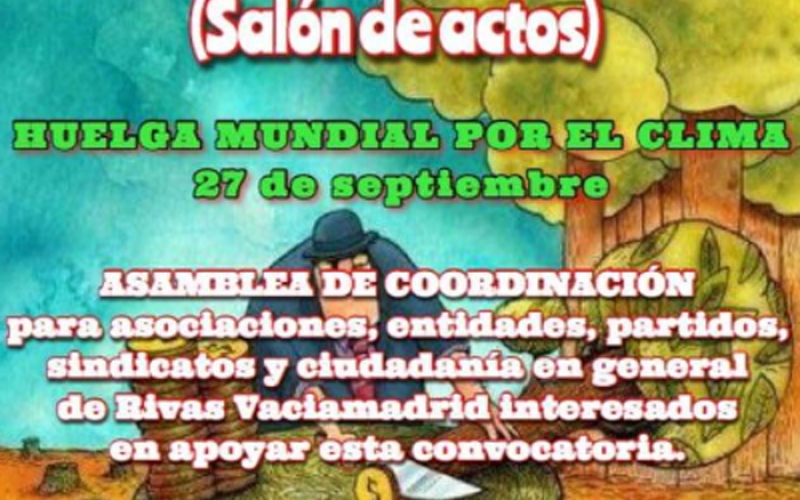 Asamblea preparatoria para la Huelga Mundial por el Clima