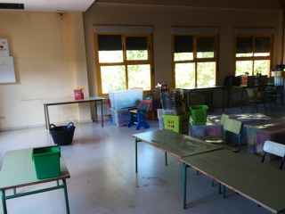 Así ha afectado la lluvia al colegio José Saramago de Rivas