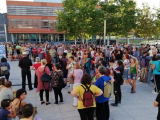 Concentración en Rivas para apoyar la huelga por la emergencia climática
