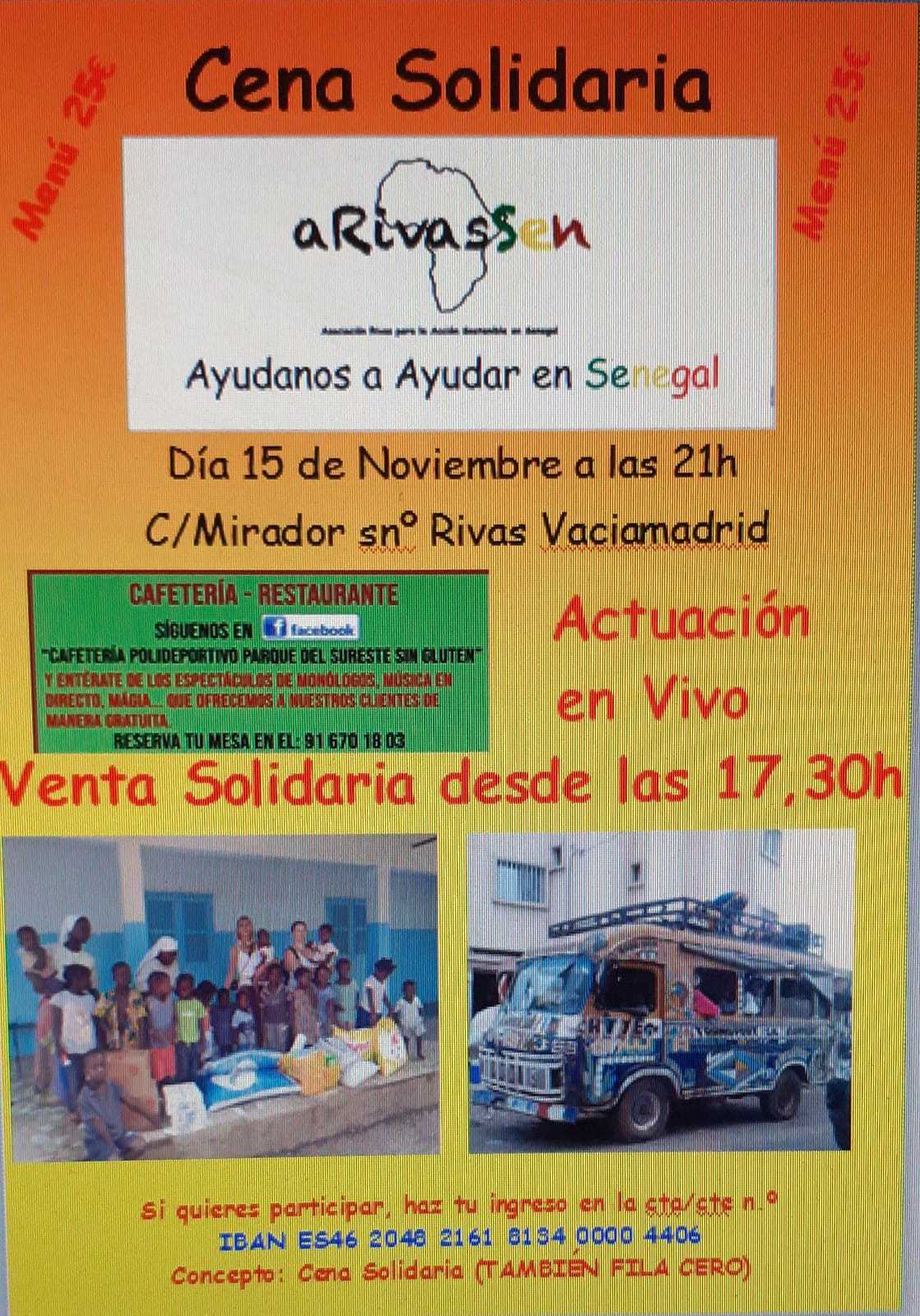 Cena solidaria A Rivas Sen