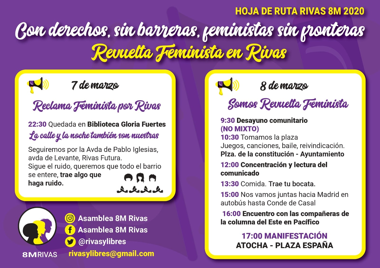 Revuelta feminista 8 de marzo Rivas