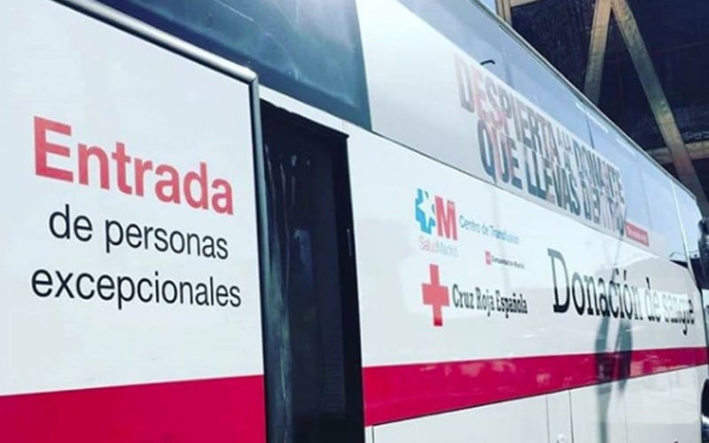 Campaña de donación de sangre de Cruz Roja en junio