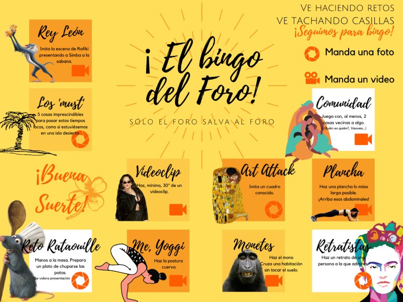 Bingo cuarentena Rivas