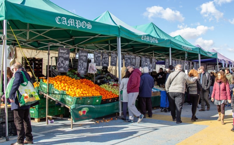 Mercado Central de los domingos, en Rivas Vaciamadrid