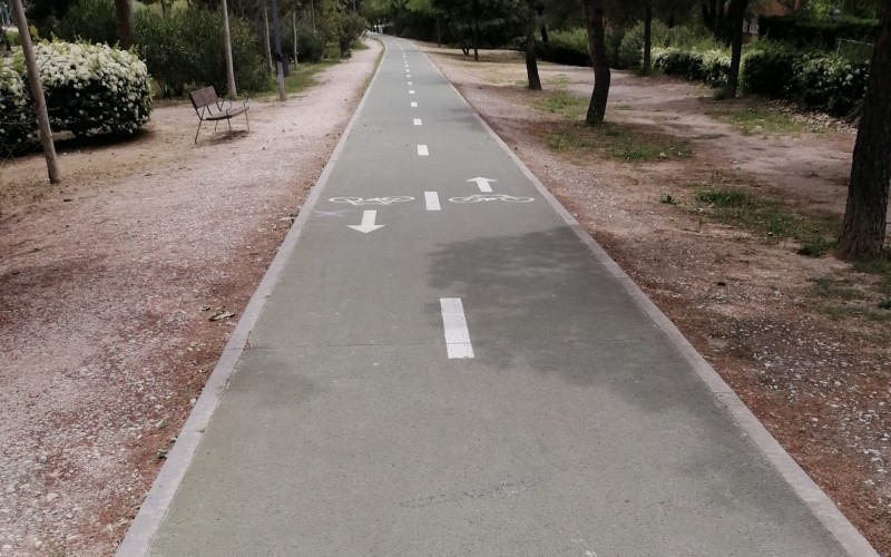 Carril bici en Rivas Vaciamadrid