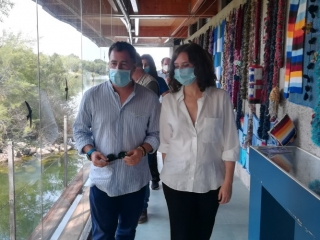 Isabel Díaz Ayuso visita la Laguna del Campillo, en Rivas Vaciamadrid