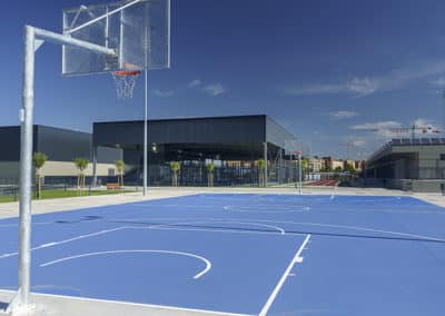 Cancha de baloncesto del Centro Deportivo Supera Rivas La Luna (©Fernando Galán)