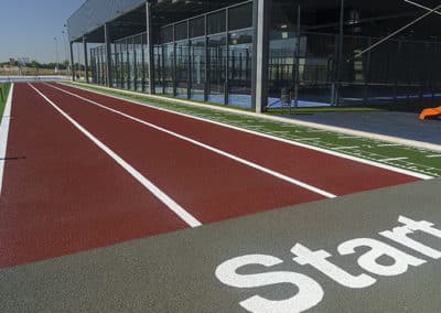 Pista de atletismo del Centro Deportivo Supera Rivas La Luna (©Fernando Galán)