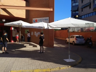 Ya hay sombra en el Centro de Salud La Paz de Rivas