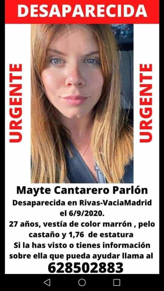 Desaparecida en Rivas Mayte Cantarero