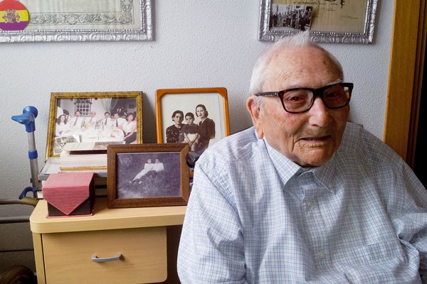 Francisco Díez, maestro republicano fallecido en Rivas a los 105 años de edad