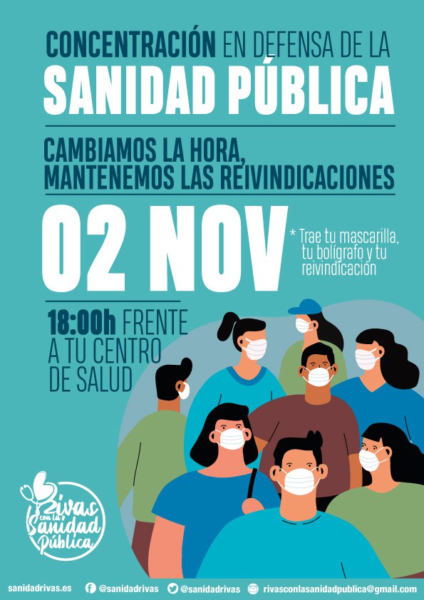 Concentración en defensa de la sanidad pública 2 de noviembre