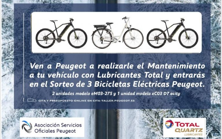Promoción Iluscar Peugeot Rivas bicicletas eléctricas