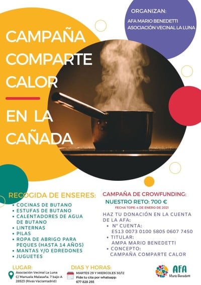 Recogida de material de primera necesidad para la Cañada Real