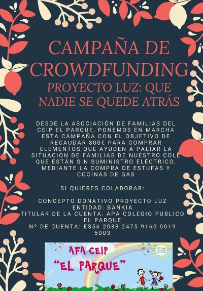 Campaña de crowfunding para ayudar a las familias de la Cañada Real