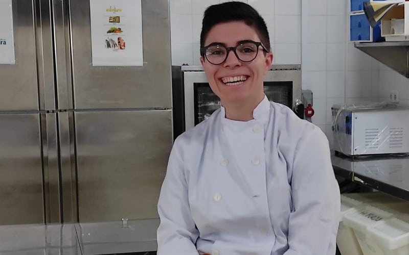 Cristina Golbano, alumna de la escuela de cocina del CEM Hipatia