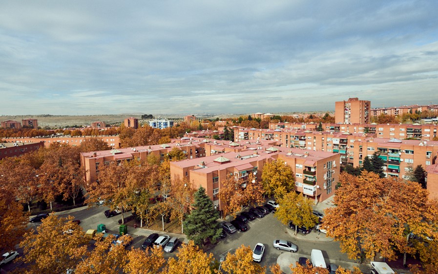 Vista del barrio de Covibar, en Rivas Vaciamadrid