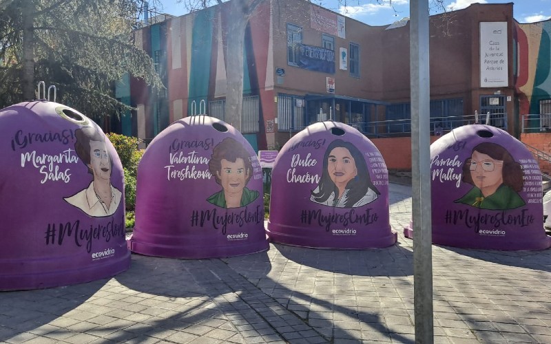 Rivas se suma a la campaña ‘Mujeres con Eco’ con doce contenedores morados