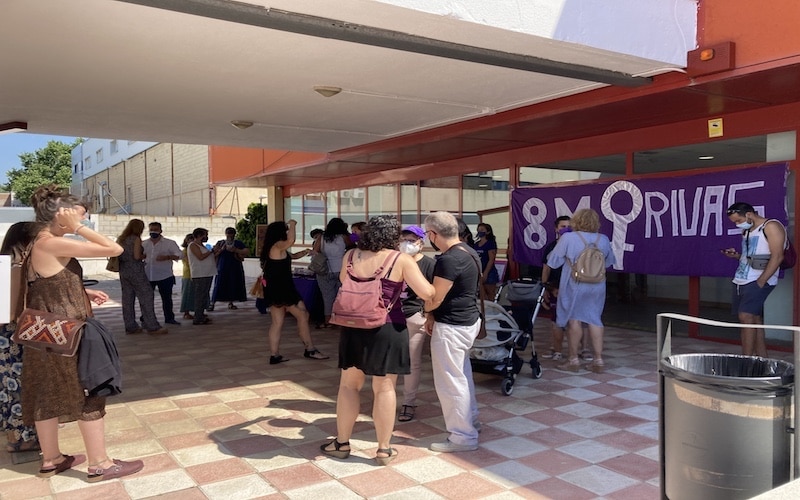 Inauguración de la Casa Feminista en Rivas Vaciamadrid, ubicada junto al Centro de Iniciativas Empresariales de la localidad