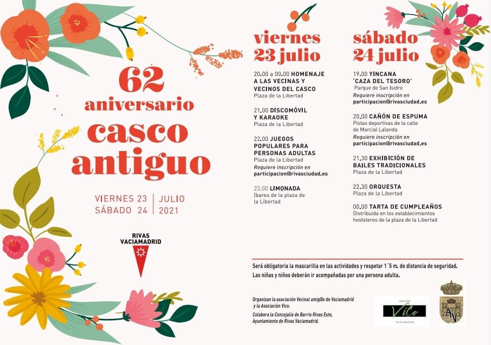 Programa Fiestas Casco Antiguo Rivas 2021