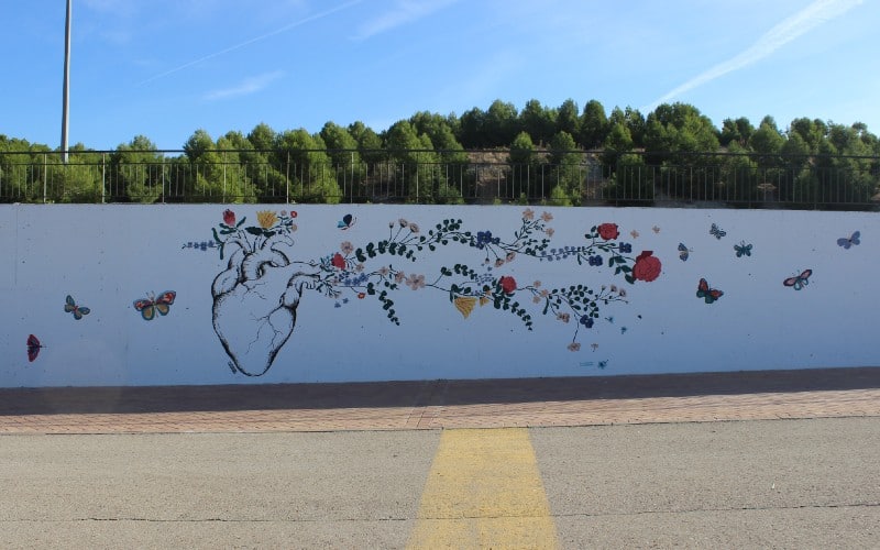 Mural de DePeter en el recinto ferial Miguel Ríos