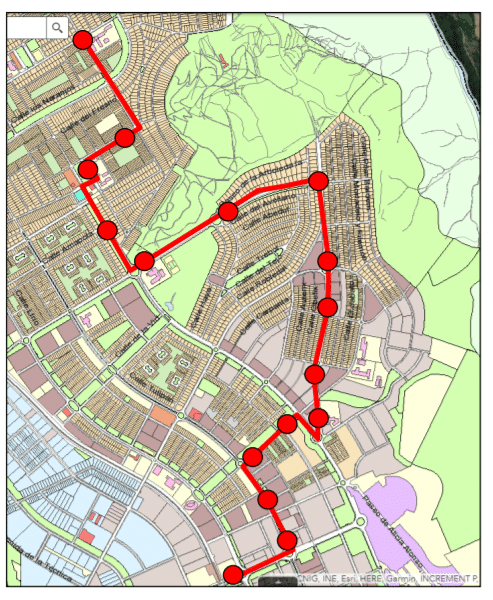 Recorrido servicio especial IES Duque de Rivas