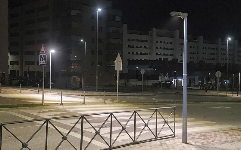 Pasos de peatones con iluminación LED (foto: Ayuntamiento de Rivas Vaciamadrid)