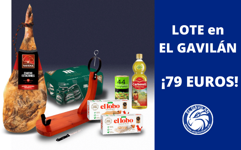 Supermercados El Gavilán lanza un lote (jamón Navidul incluido) a 79 euros