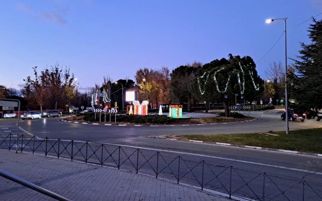 Encendido de luces navide&ntilde;as en la plaza de la Constituci&oacute;n de Rivas, este s&aacute;bado