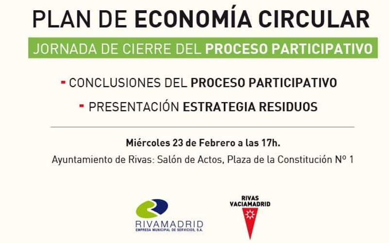 Jornada de cierre del proceso participativo del Plan de Economía Circular de Rivas Vaciamadrid