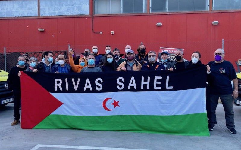 Acto de despedida de los voluntarios y voluntarias de la Caravana 4x4 Rivas-Sahel, este jueves