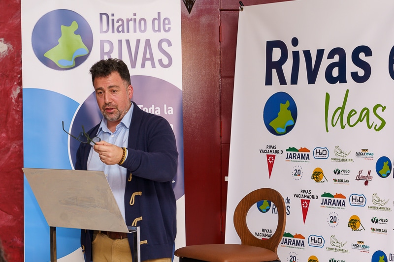 Pedro del Cura, alcalde de Rivas Vaciamadrid durante su ponencia