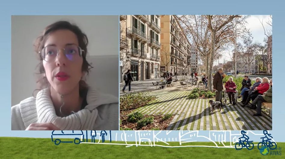 La urbanista Elisa Pozo, durante su intervención en las jornadas 'Rivas en la encrucijada', organizadas por Diario de Rivas